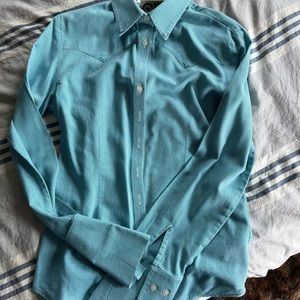 CR RanchWear women’s emerald green show shirt